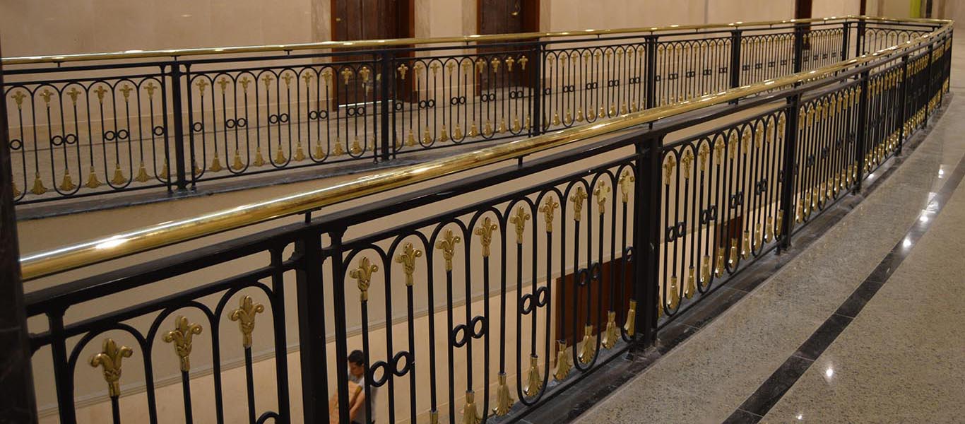 Brass Stair Handrail