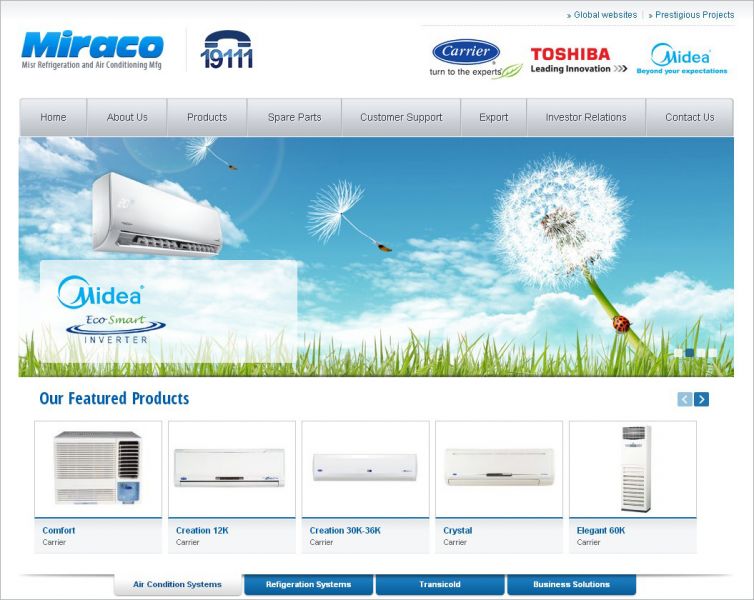 Miraco Egypt Website 