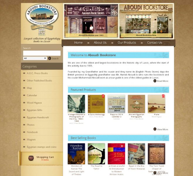 Aboudi Bookstore Website Project